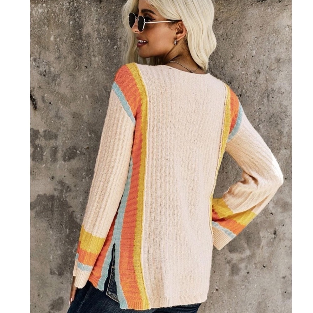 Multicolor Striped Sweater - Picture 10 of 10